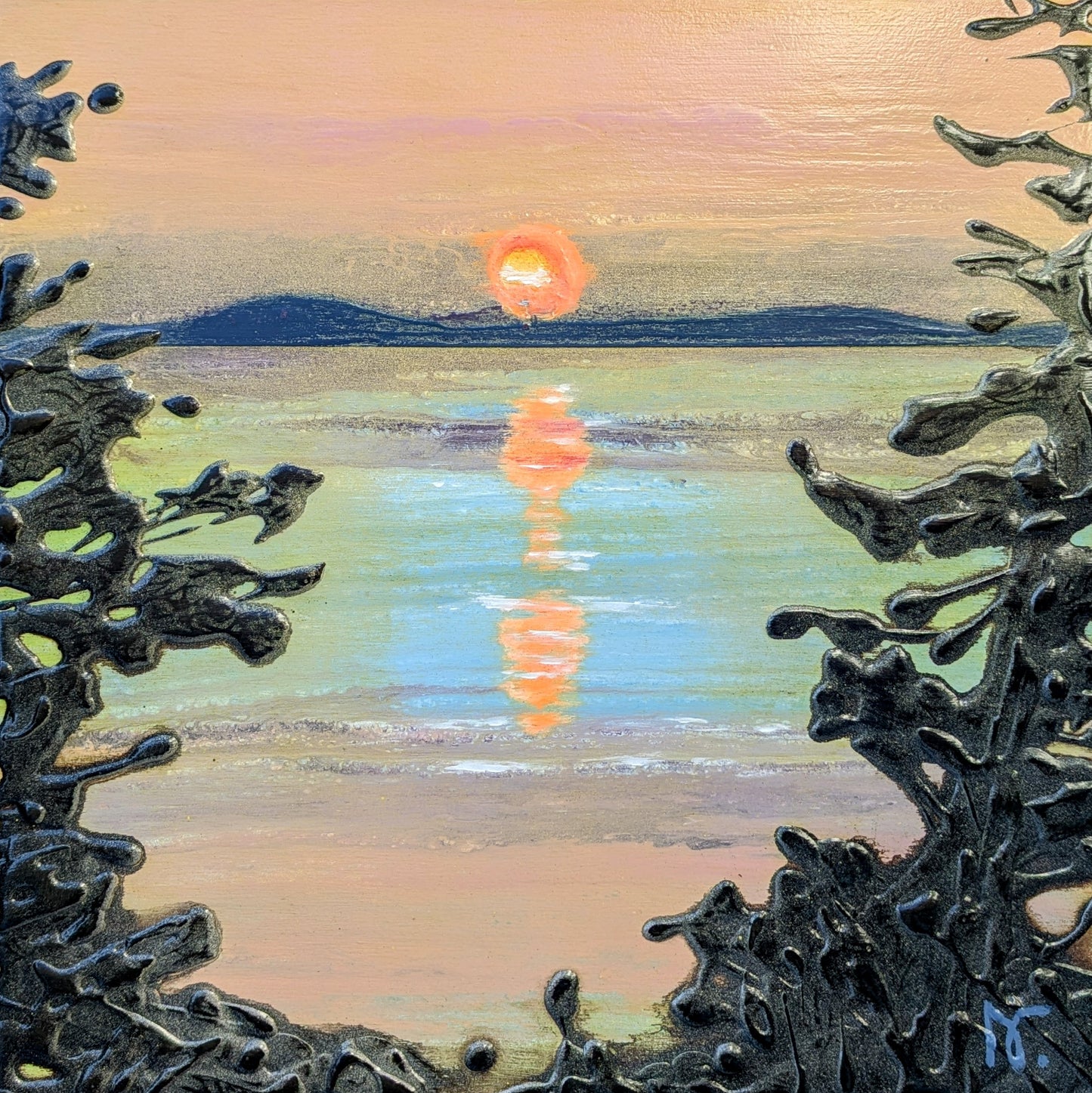 AVAILABLE - Cross Canada Series - Nova Scotia - Sunrise, Murphy's Cove, 2024 (12x12")