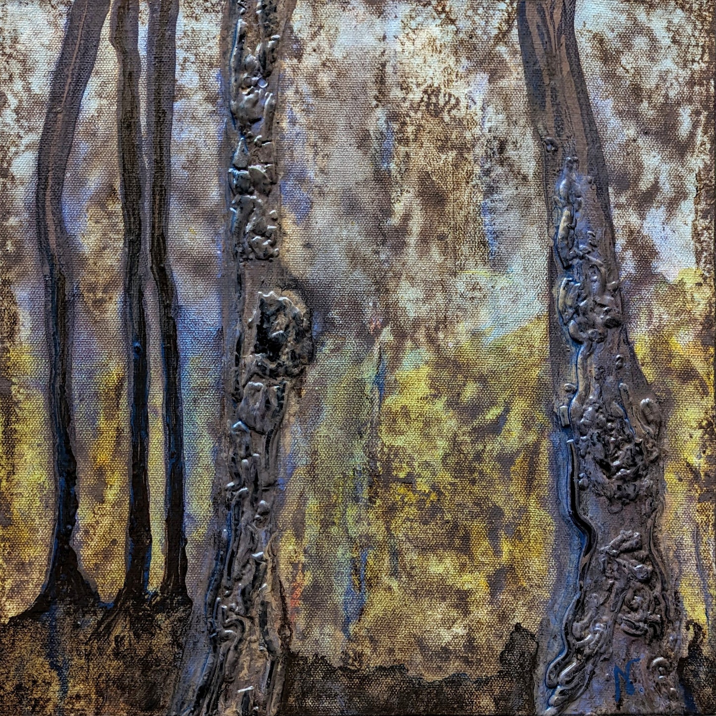 SOLD - Into the Woods, 2024 (12x12")