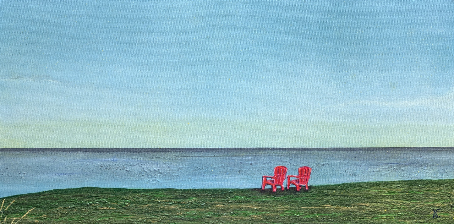 COMMISSION - Two Red Chairs, 2024