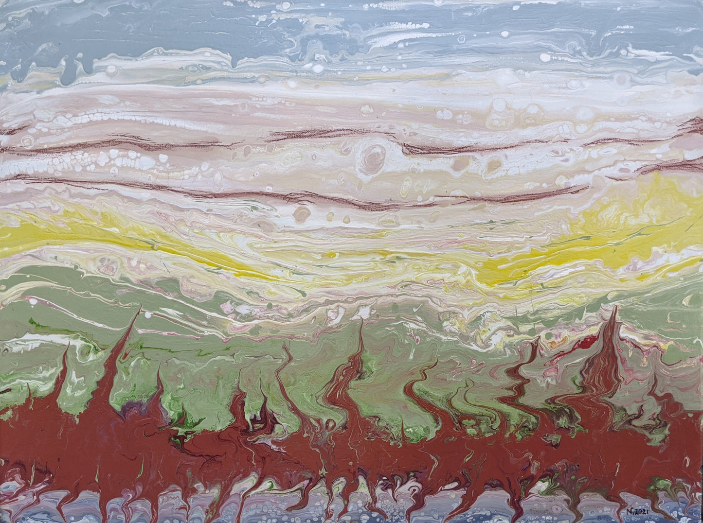 AVAILABLE - Wild Horses, 2021 (18x24")