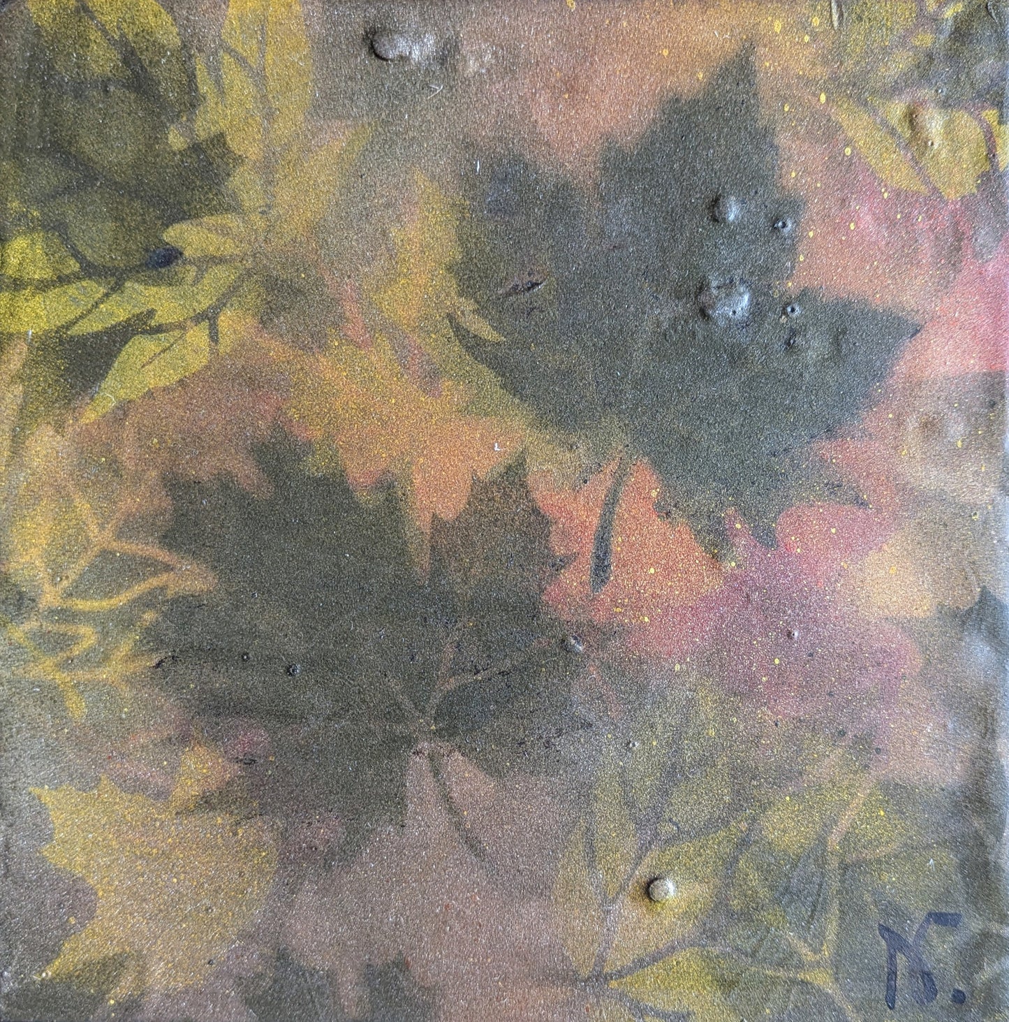 AVAILABLE - Forever Red Gold (8x8")