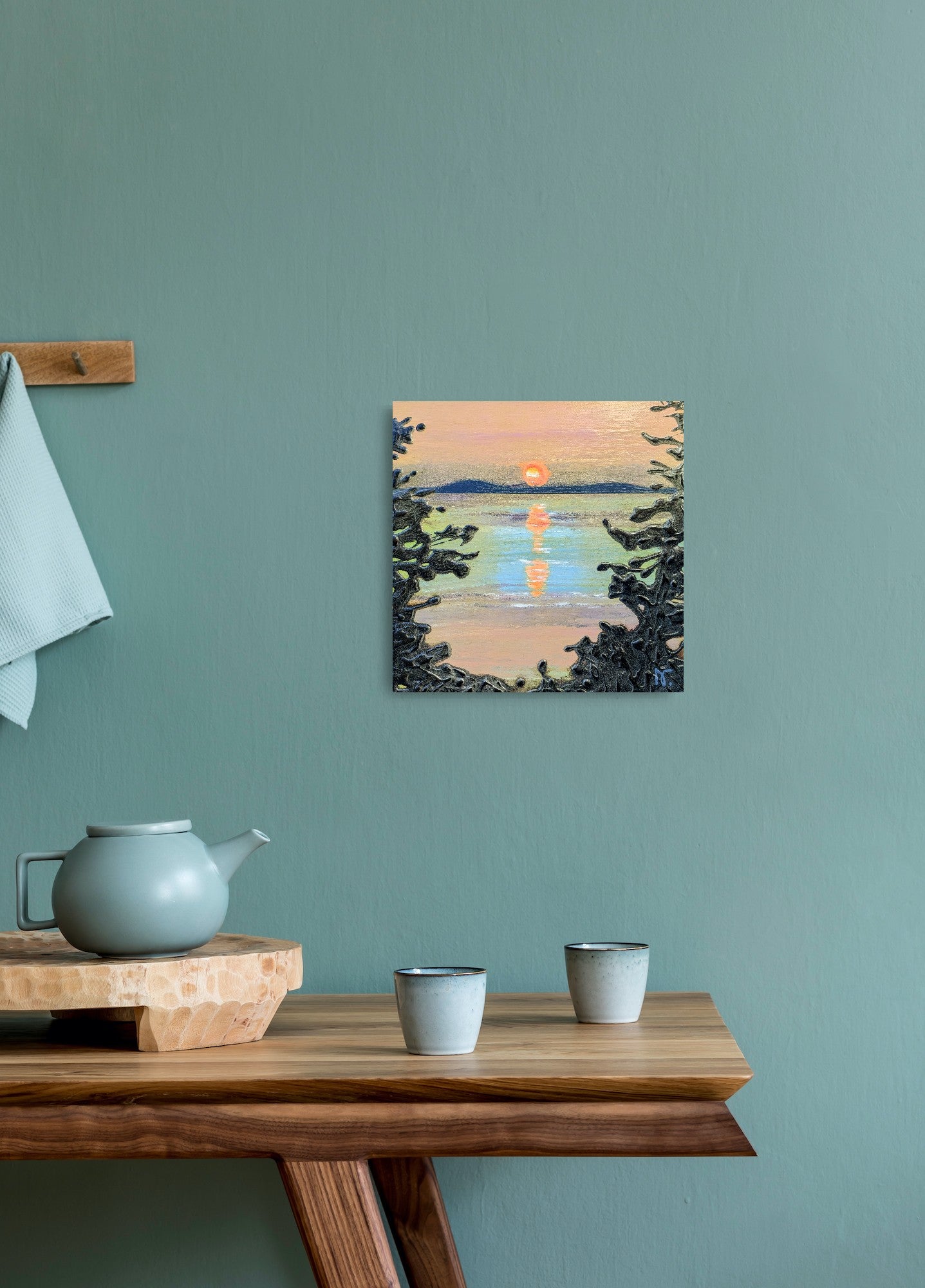 AVAILABLE - Cross Canada Series - Nova Scotia - Sunrise, Murphy's Cove, 2024 (12x12")