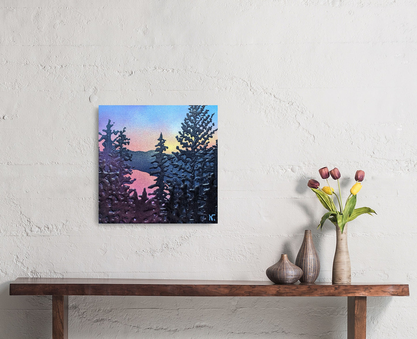 AVAILABLE - Cross Canada Series - Ontario, Lakeside Sunset, 2024 (12x12")