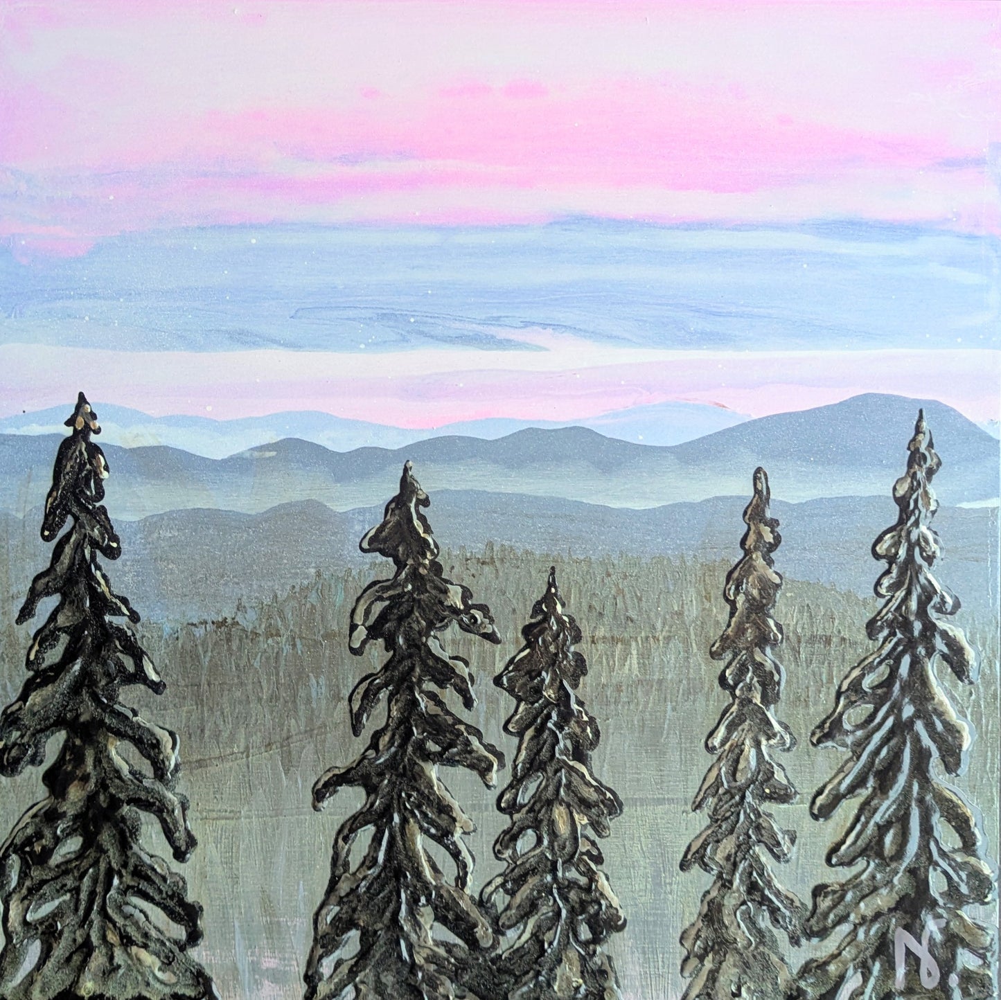 AVAILABLE - Rose Coloured Goggles (12x12")