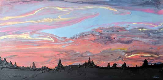 COMMISSION - California Dreaming, 2022 (18x36")
