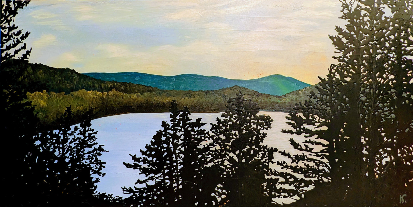 COMMISSION - View of Mont Tremblant, 2026 (24x48")