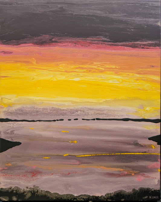 Sunrise, Thousand Islands, 30x24" (2023)